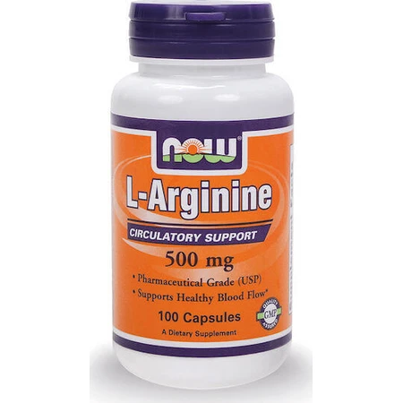 Now Foods L-аргинин 100 капсул без ароматизаторов: цены и характеристики