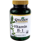 Swanson Vitamin B-1 Вітамін для здоров'я нервової системи 100 мг 250 капс.