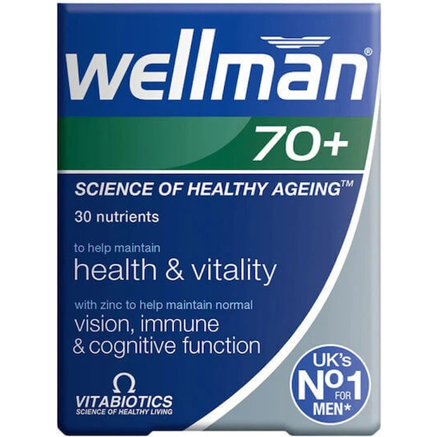 Vitabiotics Wellman Wellman 70+ Специальная диетическая добавка 30 табл.: цены и характеристики