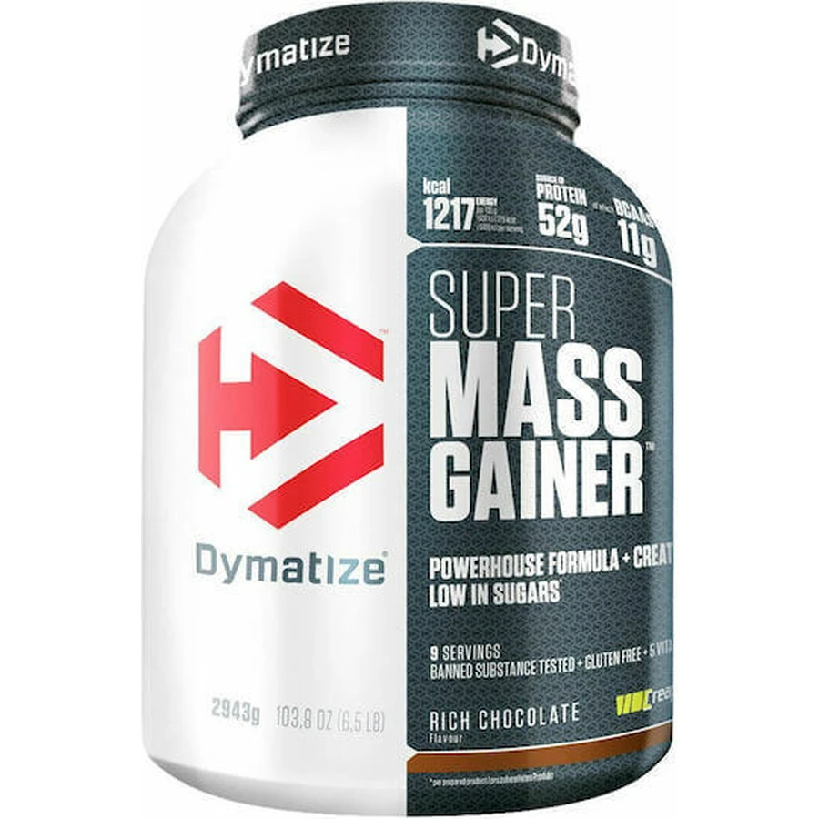 Dymatize Super Mass Gainer с креатином без глютена со вкусом ванили для гурманов 2,934 кг: цены и характеристики