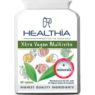 Healthia Xtra Vegan Multivitamins + Minerals Мультивітаміни для зміцнення імунної системи 60 х 1 таблетка