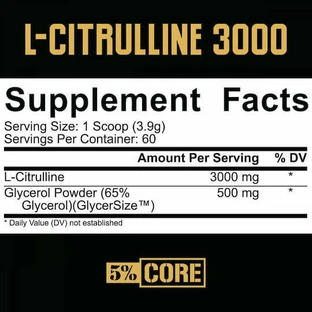 Rich Piana 5% Nutrition Core L-Citrulline 3000 234гр