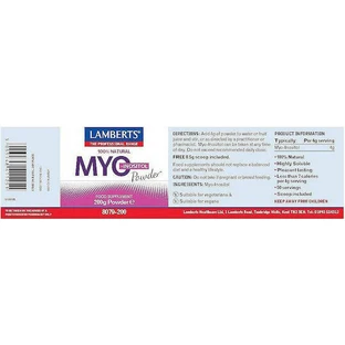 Lamberts Myo Inositol Powder Харчова добавка у вигляді порошку спеціальна 200гр