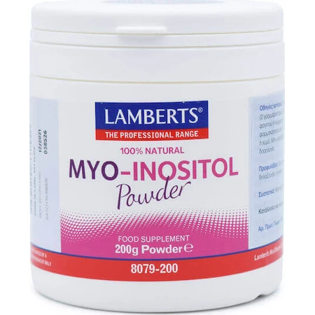 Lamberts Myo Inositol Powder Харчова добавка у вигляді порошку спеціальна 200гр: ціни та характеристики
