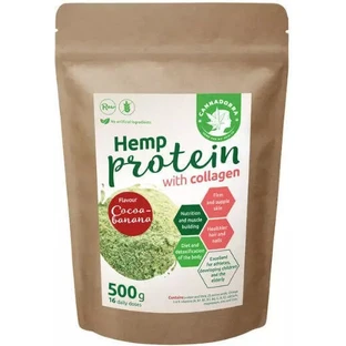 Cannadorra Hemp Protein with Collagen Gluten & Lactose Free со вкусом банана с какао 500 гр.