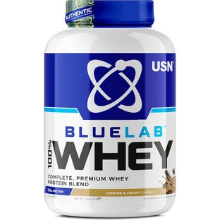 USN Bluelab 100% Whey Premium Whey Protein Сывороточный протеин со вкусом печенья и сливок 2 кг