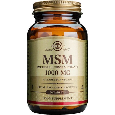 Solgar MSM 1000mg Joint & Bone Health Supplement 60 tabs: цены и характеристики