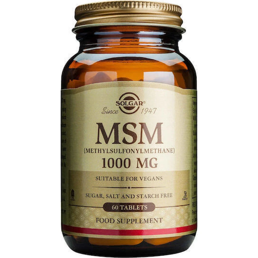 Solgar MSM 1000mg Joint & Bone Health Supplement 60 tabs: цены и характеристики