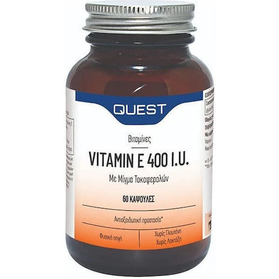 Quest Vitamin E Вітамін для шкіри та антиоксидантної дії 400iu 60 таблеток: ціни та характеристики