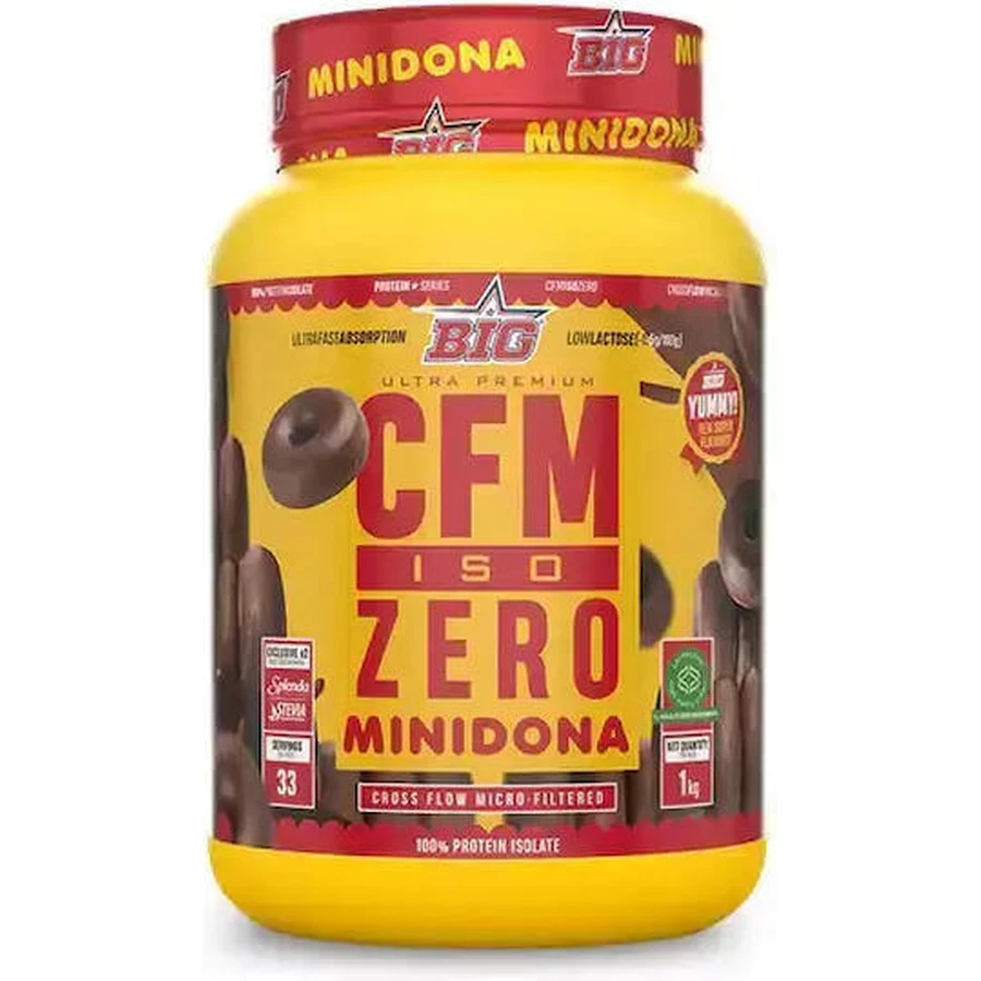 Big CFM Iso Zero сироватковий протеїн зі смаком шоколадних міні-пончиків 1 кг: ціни та характеристики