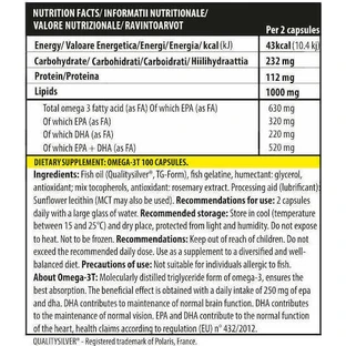 Genius Nutrition Омега 3Т Рыбий жир 100 софтгелей