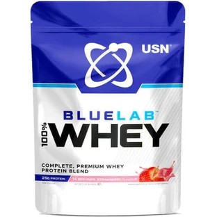 USN BlueLab 100% Whey Преміальний сироватковий протеїн зі смаком полуниці 476гр