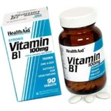 Health Aid Витамин B1 Витамин для здоровья нервной системы 100 мг 90 таблеток