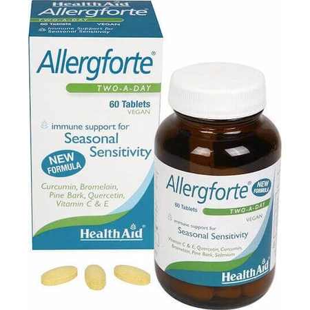 Health Aid Allergforte Мультивітамінний комплекс для зміцнення імунітету та енергії двічі на день 60 х 1 капсули Allergforte Allergforte: ціни та характеристики