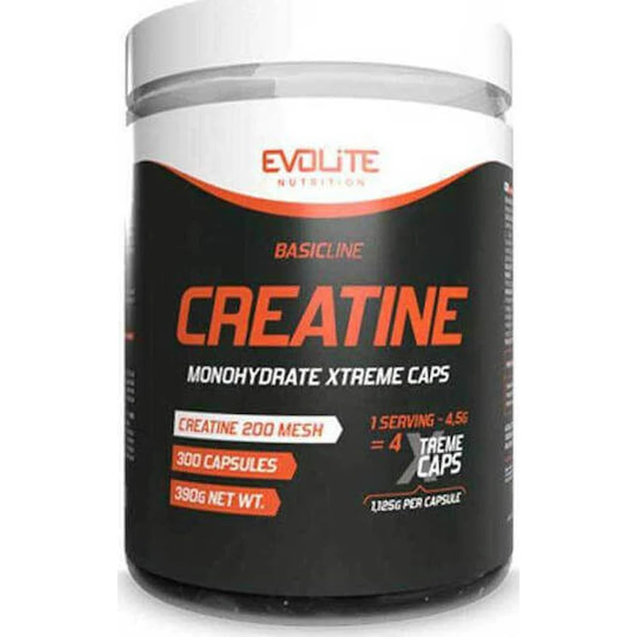 Evolite Basicline Creatine Monohydrate Xtreme 300 капсул: ціни та характеристики