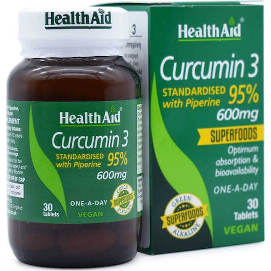 Health Aid Curcumin 3 600mg 30 файлов: цены и характеристики