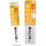 Ambitas Fective Immune Plus Мультивитамины для укрепления иммунной системы, кожи и антиоксидантного действия 1000iu 1000mg Orange 20 tabs eff: цены и характеристики
