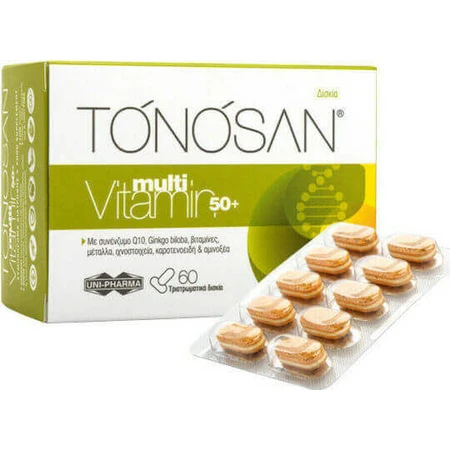 UNI-PHARMA Мультивітамін 50+ Енергетичний мультивітамін 60 капс.: ціни та характеристики