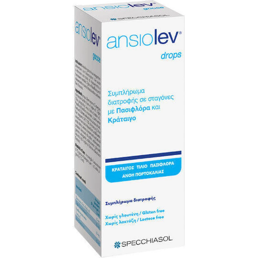 Specchiasol Ansiolev Instant Drops Anxiety Supplement 20ml: цены и характеристики