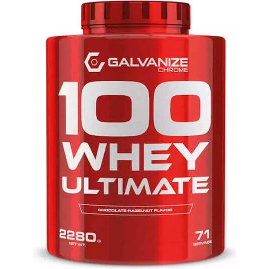 Galvanize Nutrition Chrome 100 Whey 100 Whey Ultimate сироватковий протеїн зі смаком шоколадного фундука 2,28 кг: ціни та характеристики