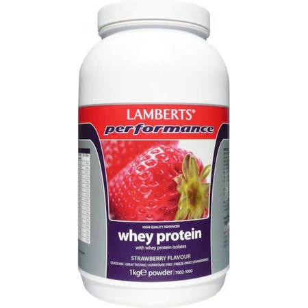 Lamberts Performance Whey Protein & Magnesium Сироватковий протеїн зі смаком полуниці 1 кг: ціни та характеристики
