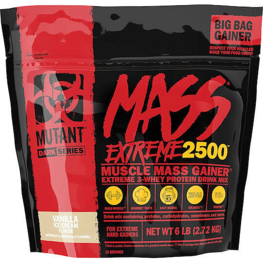 Mutant Mass Extreme 2500 Сывороточный протеин со вкусом ванильного мороженого 2,72 кг: цены и характеристики