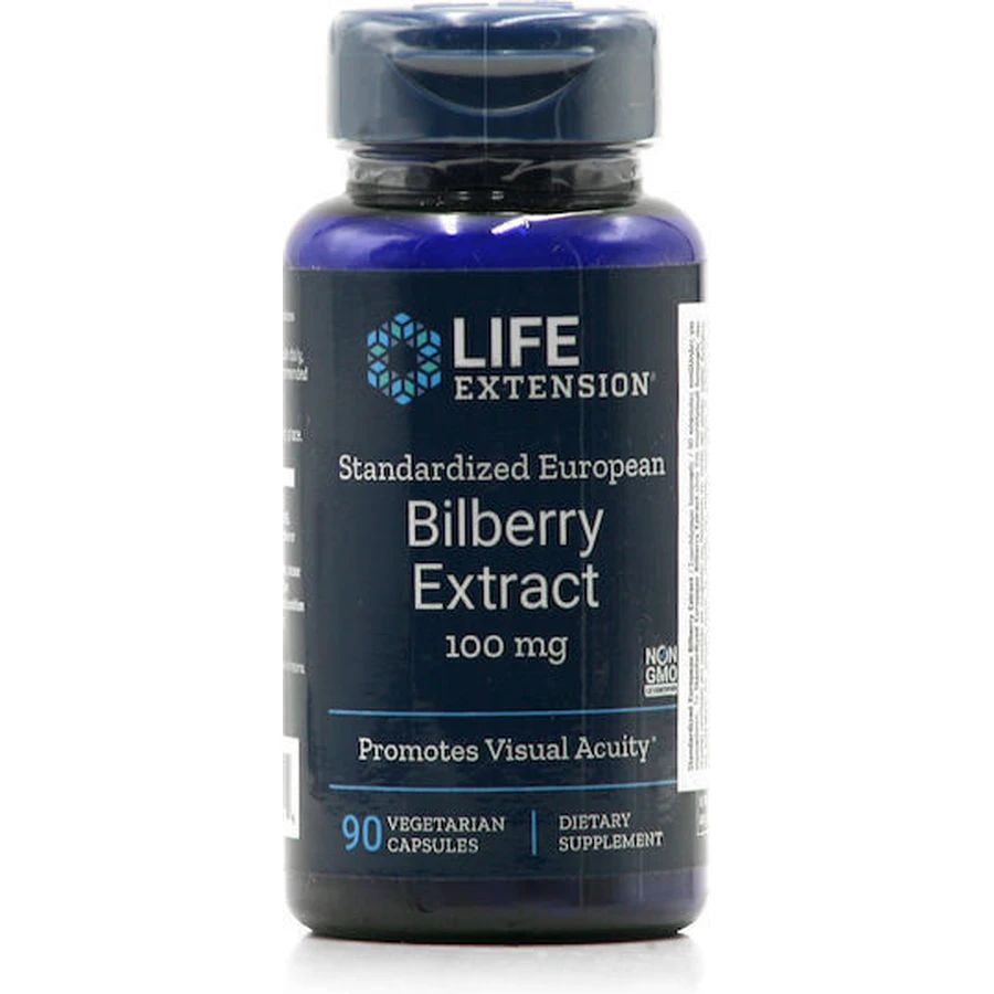 Life Extension Bilberry Extract 100mg 90 capsules veget Bilberry: цены и характеристики