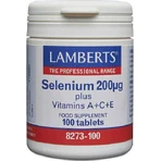 Lamberts Selenium Plus Вітаміни A+C+E 200 мг 100 таблеток: ціни та характеристики