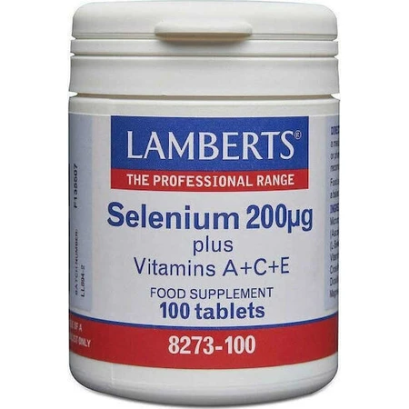 Lamberts Selenium Plus Вітаміни A+C+E 200 мг 100 таблеток: ціни та характеристики
