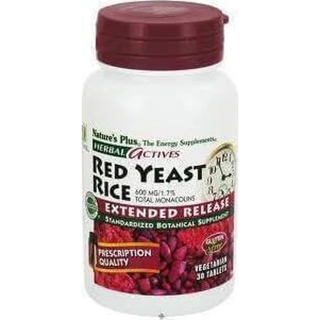 Дієтична добавка Nature's Plus Herbal Actives плюс червоний дріжджовий рис з пролонгованим вивільненням Спеціальна рослинна капсула 30 шт.: ціни та характеристики