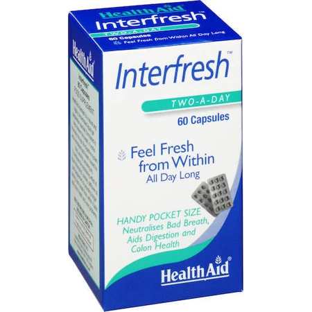 Спеціальна дієтична добавка Health Aid Interfresh 60 капс.: ціни та характеристики