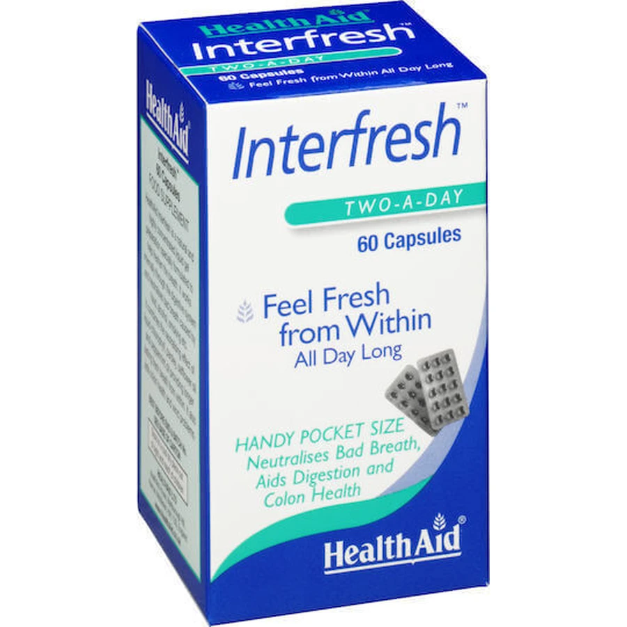 Спеціальна дієтична добавка Health Aid Interfresh 60 капс.: ціни та характеристики