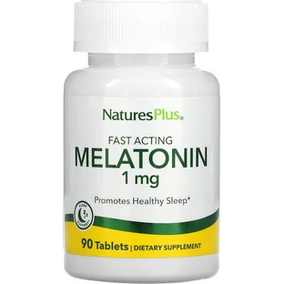 Nature's Plus Melatonin 1mg Sleep Supplement 90 tabs
