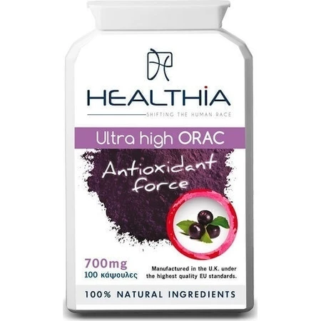 Харчова добавка Healthia Ultra High Orac 700mg Спеціальна харчова добавка Спеціальна 100 капс.: ціни та характеристики