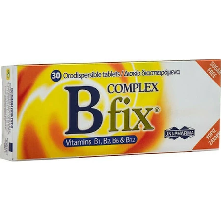 UNI-PHARMA B Complex Fix Vitamin для зміцнення енергії, імунітету та нервової системи 30 таблеток: ціни та характеристики