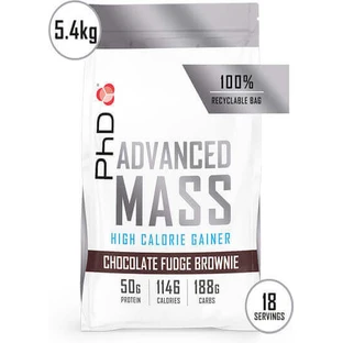 PhD Nutrition Advanced Mass с креатином и ароматизатором Chocolate Fudge Brownie 5,4 кг