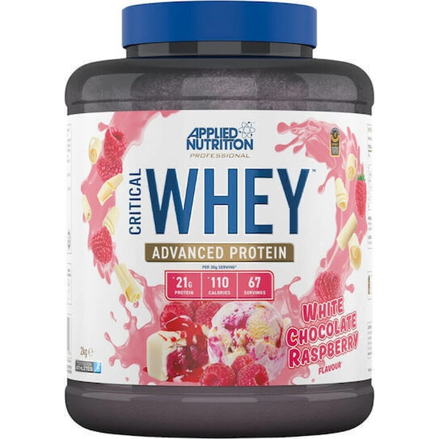 Прикладне харчування Critical Whey Protein Сироватковий протеїн без глютену зі смаком білого шоколаду з малиною 2 кг: ціни та характеристики