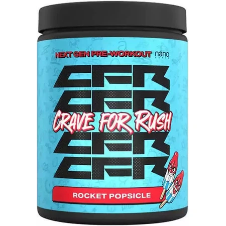 Nano Supps Crave For Rush 200mg Pre Workout Supplement 400gr 250ml Rocket Popsicle: цены и характеристики