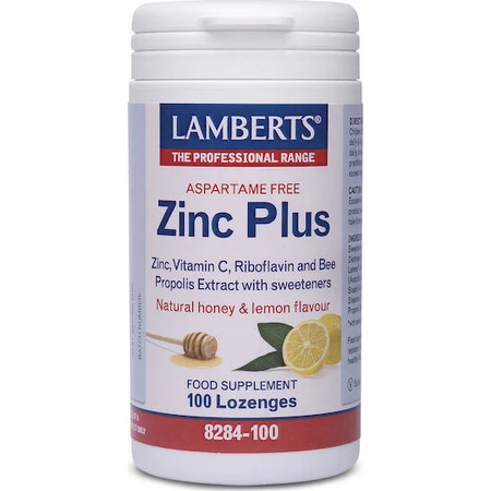 Ламбертс Цинк Плюс 100 жевательных таблеток со вкусом меда и лимона: цены и характеристики