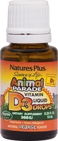 Nature's Plus Vitamin D3 для поддержки иммунитета и здоровья яиц 200iu Orange 10ml