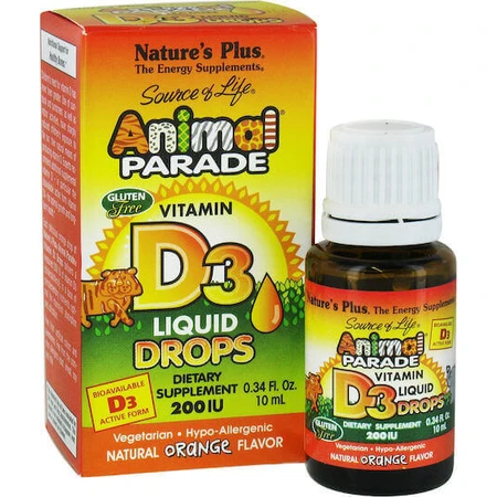 Nature's Plus Vitamin D3 для поддержки иммунитета и здоровья яиц 200iu Orange 10ml: цены и характеристики