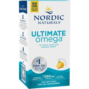 Nordic Naturals Ultimate Omega 1280 мг 120 софтгелей Лимон