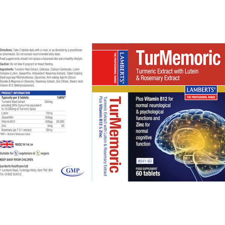 Lamberts TurMemoric Memory Supplement 60 таб.: ціни та характеристики