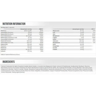 Scitec Nutrition Mega Daily One Plus Полівітамінний комплекс для енергії, імунної та нервової системи 200 мг 120 капс.
