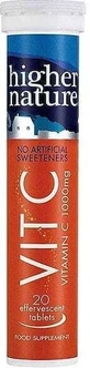 Higher Nature Everyday Essentials Вітамін С Вітамін для підтримки імунітету, шкіри та антиоксидантної дії 1000мг 20 табл. еф.