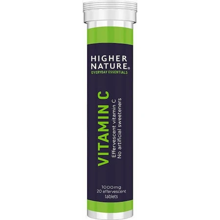 Higher Nature Everyday Essentials Вітамін С Вітамін для підтримки імунітету, шкіри та антиоксидантної дії 1000мг 20 табл. еф.: ціни та характеристики