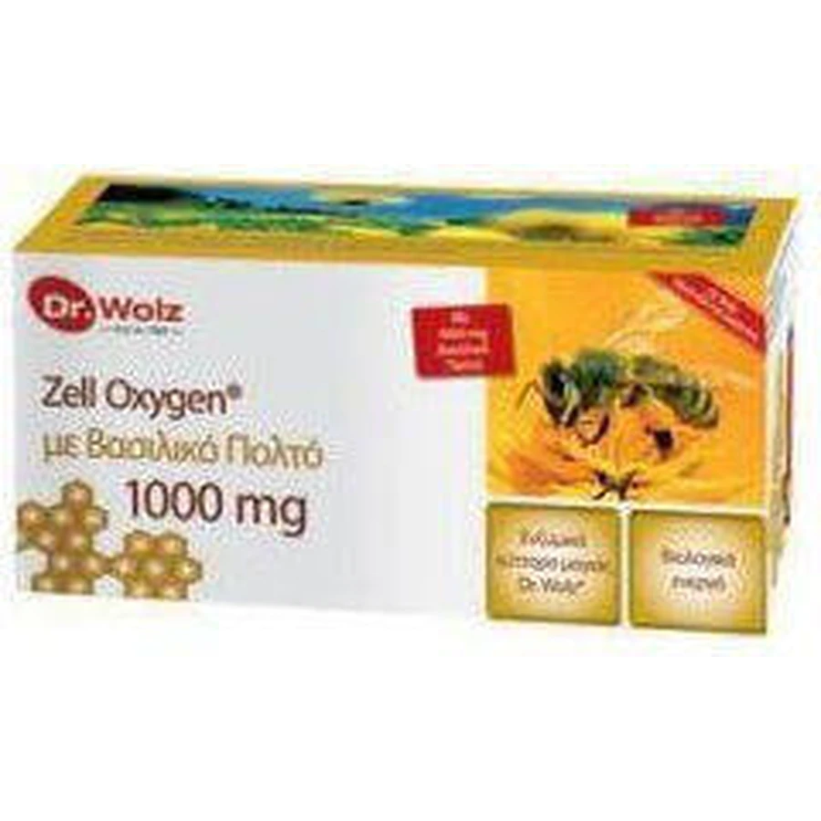 Power Health Dr. Wolz Zell Oxygen & Gelee Royale Витамин для энергии, укрепления иммунитета и волос 1000 мг 14 x 20 мл: цены и характеристики