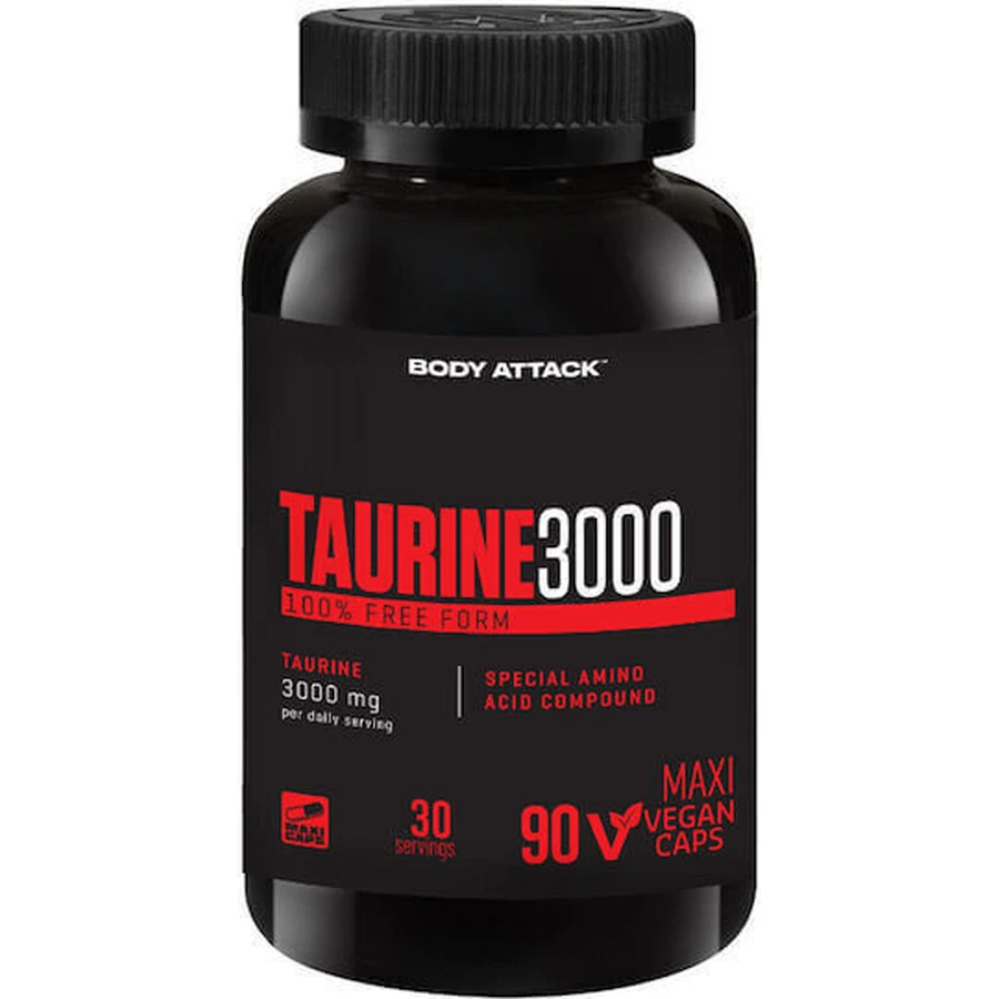 Body Attack Taurine 3000 90 капсул: цены и характеристики