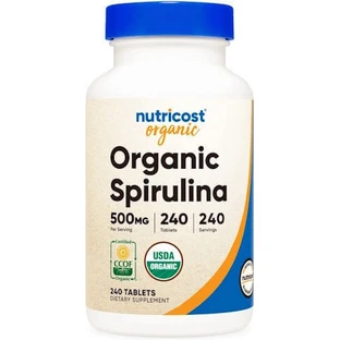 Спіруліна Nutricost 500 мг 240 файлів