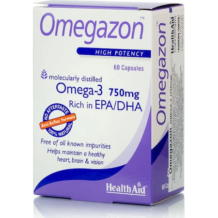 Health Aid Omegazon Fish Oil 750mg 60 caps Unflavoured: цены и характеристики